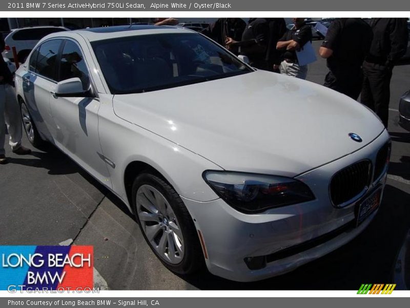 Alpine White / Oyster/Black 2011 BMW 7 Series ActiveHybrid 750Li Sedan