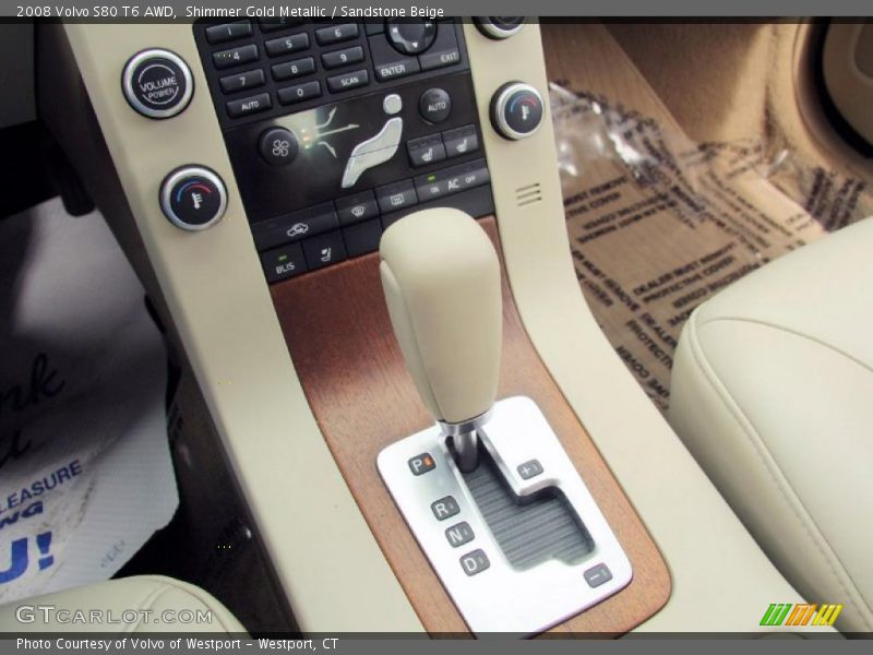 Shimmer Gold Metallic / Sandstone Beige 2008 Volvo S80 T6 AWD