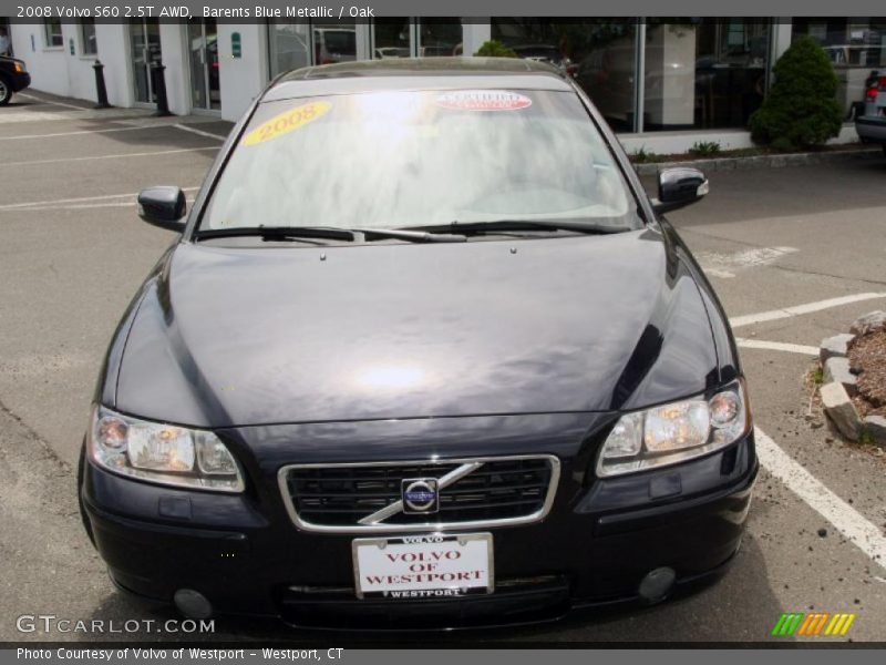 Barents Blue Metallic / Oak 2008 Volvo S60 2.5T AWD