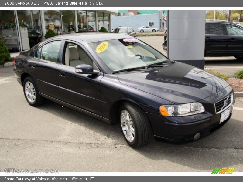 Barents Blue Metallic / Oak 2008 Volvo S60 2.5T AWD