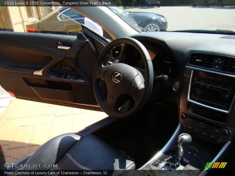 Tungsten Silver Pearl / Black 2010 Lexus IS 250C Convertible
