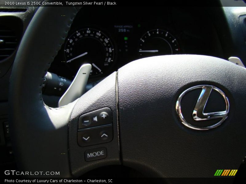 Tungsten Silver Pearl / Black 2010 Lexus IS 250C Convertible