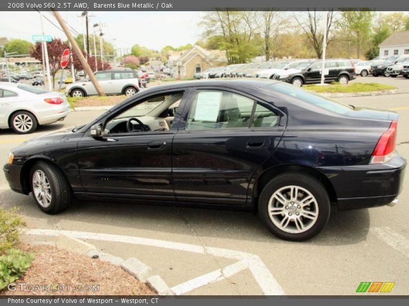 Barents Blue Metallic / Oak 2008 Volvo S60 2.5T AWD