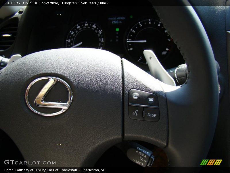 Tungsten Silver Pearl / Black 2010 Lexus IS 250C Convertible