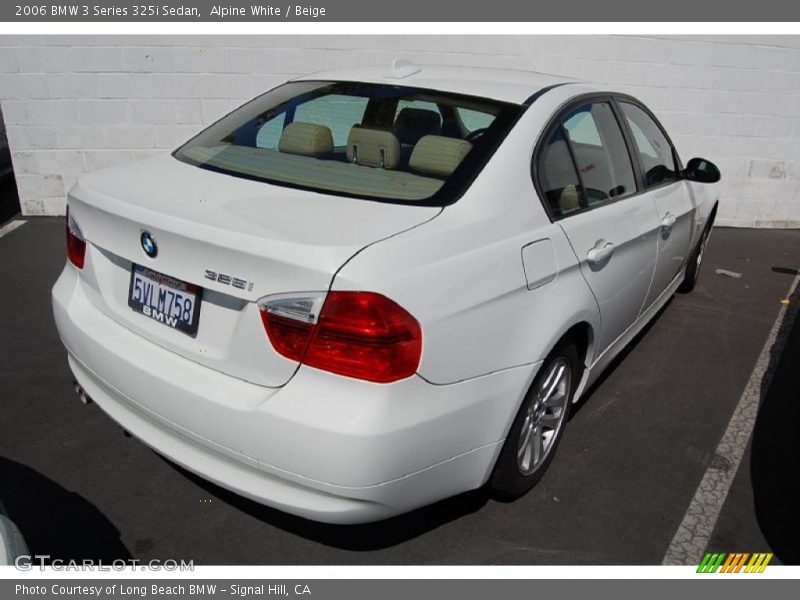 Alpine White / Beige 2006 BMW 3 Series 325i Sedan