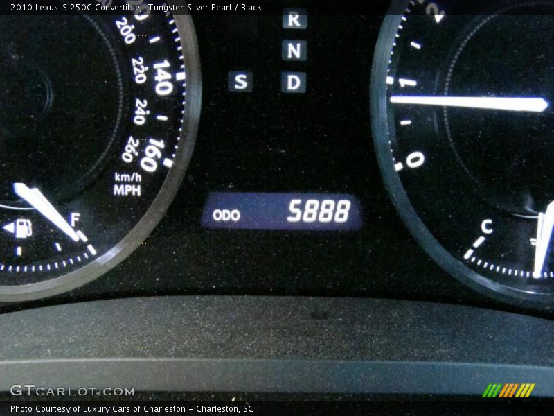 Tungsten Silver Pearl / Black 2010 Lexus IS 250C Convertible
