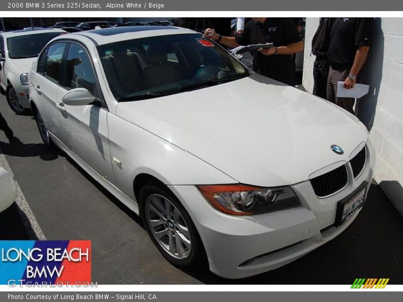 Alpine White / Beige 2006 BMW 3 Series 325i Sedan