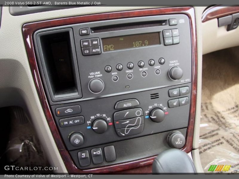Barents Blue Metallic / Oak 2008 Volvo S60 2.5T AWD