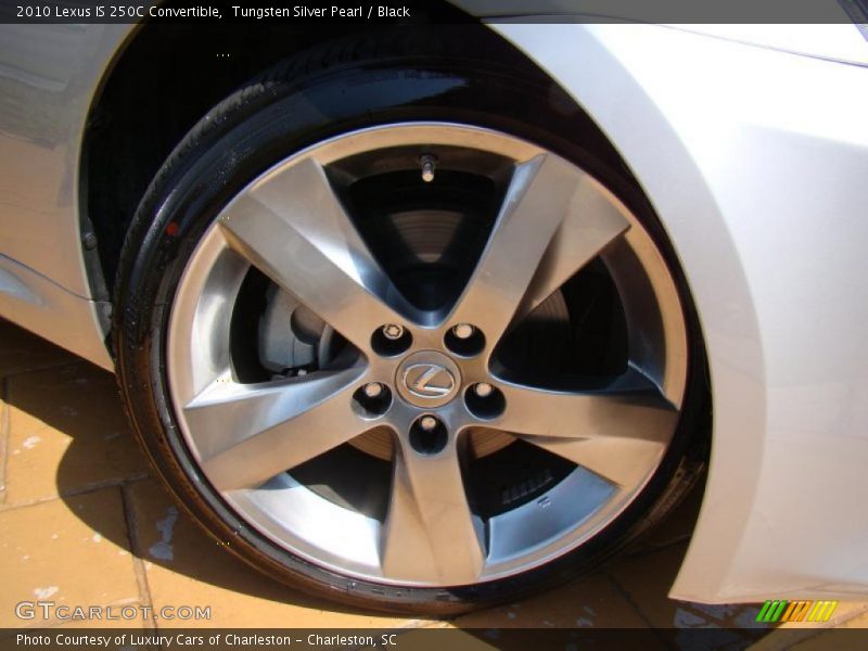 Tungsten Silver Pearl / Black 2010 Lexus IS 250C Convertible