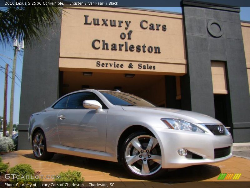 Tungsten Silver Pearl / Black 2010 Lexus IS 250C Convertible