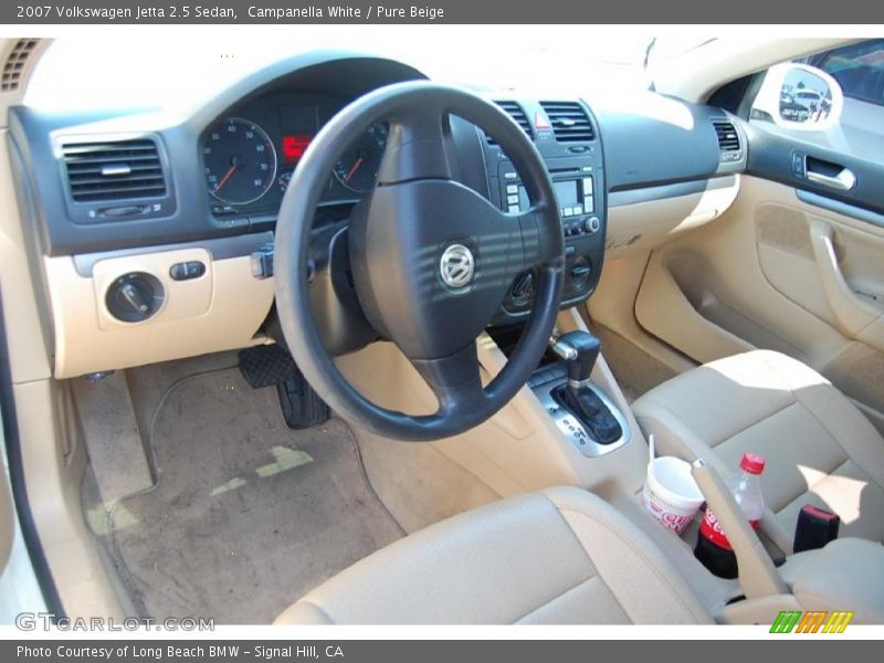 Campanella White / Pure Beige 2007 Volkswagen Jetta 2.5 Sedan