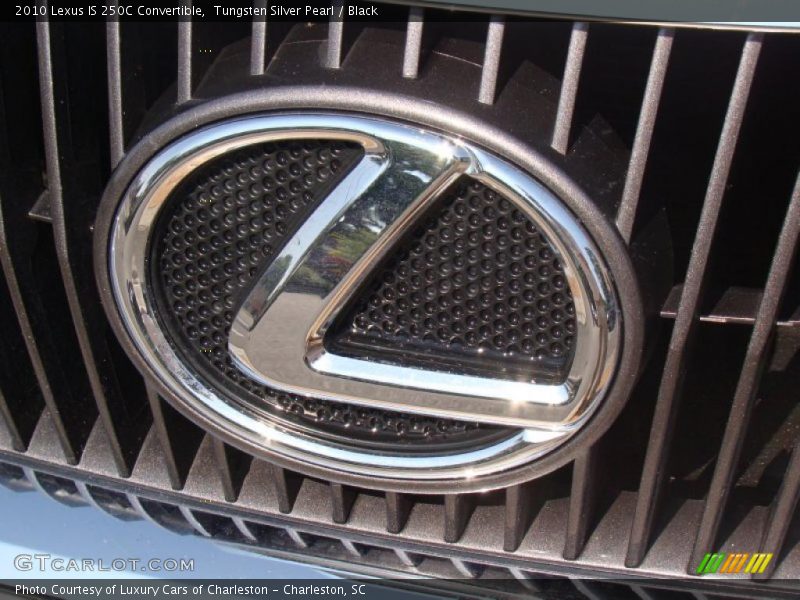 Tungsten Silver Pearl / Black 2010 Lexus IS 250C Convertible