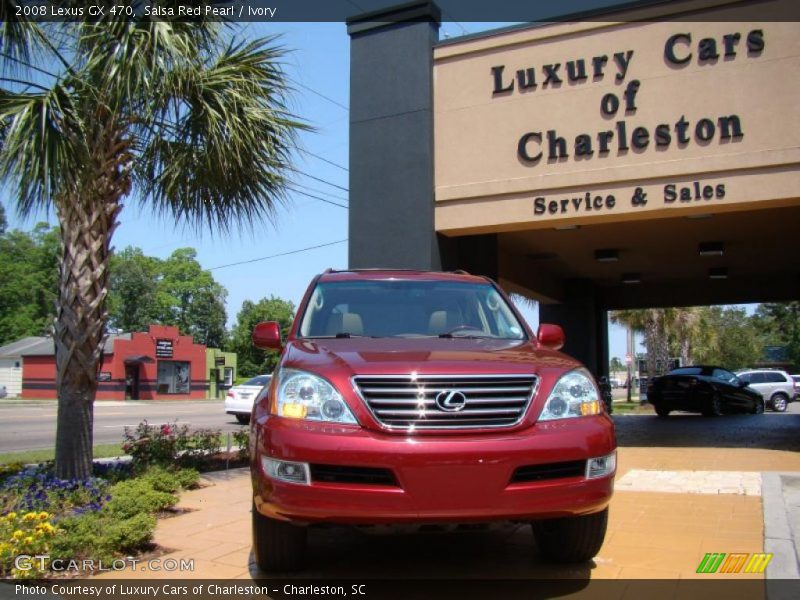 Salsa Red Pearl / Ivory 2008 Lexus GX 470