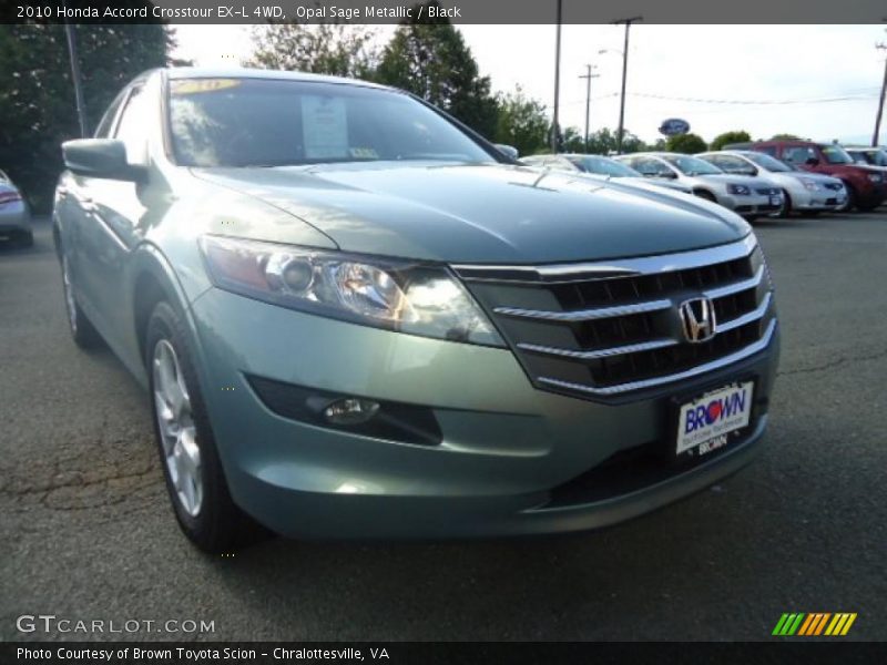 Opal Sage Metallic / Black 2010 Honda Accord Crosstour EX-L 4WD