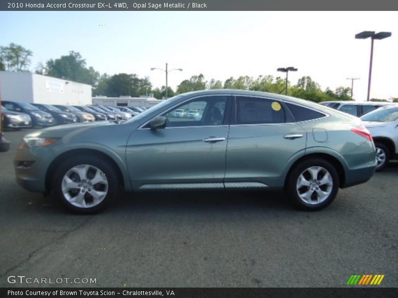 Opal Sage Metallic / Black 2010 Honda Accord Crosstour EX-L 4WD