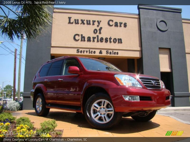 Salsa Red Pearl / Ivory 2008 Lexus GX 470