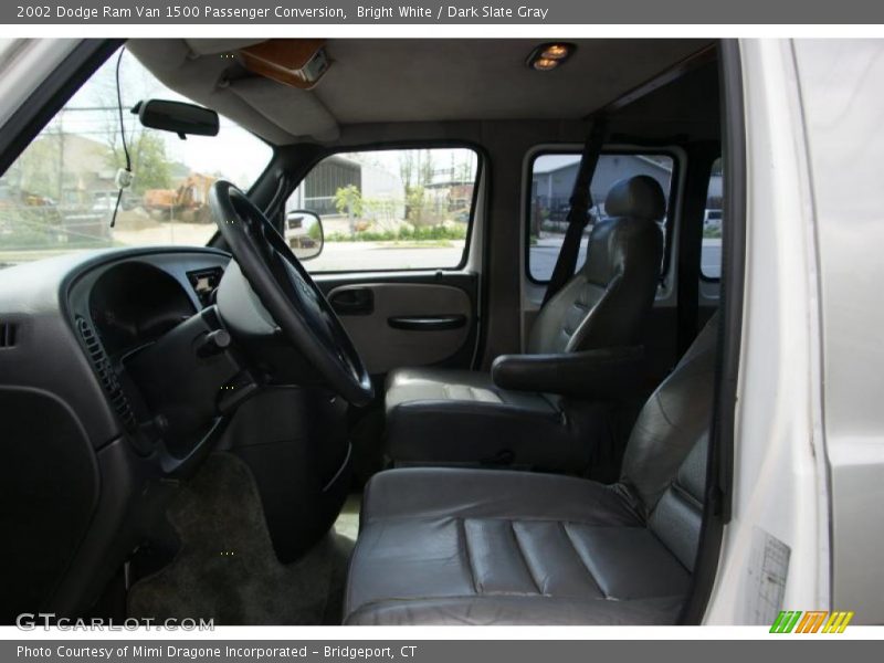 Bright White / Dark Slate Gray 2002 Dodge Ram Van 1500 Passenger Conversion