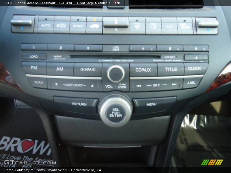 Controls of 2010 Accord Crosstour EX-L 4WD