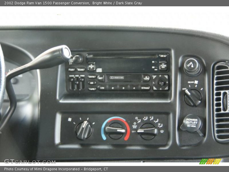 Bright White / Dark Slate Gray 2002 Dodge Ram Van 1500 Passenger Conversion