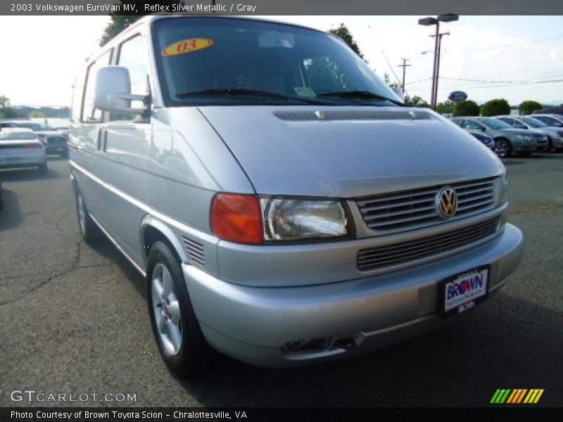 Reflex Silver Metallic / Gray 2003 Volkswagen EuroVan MV
