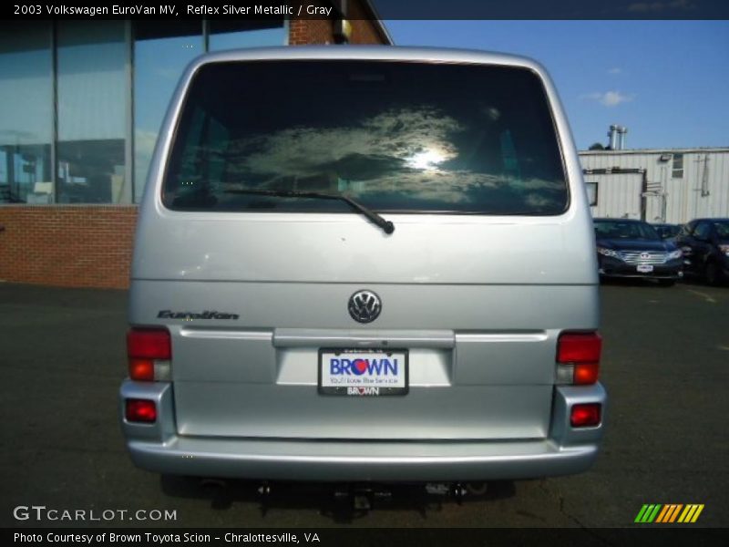 Reflex Silver Metallic / Gray 2003 Volkswagen EuroVan MV