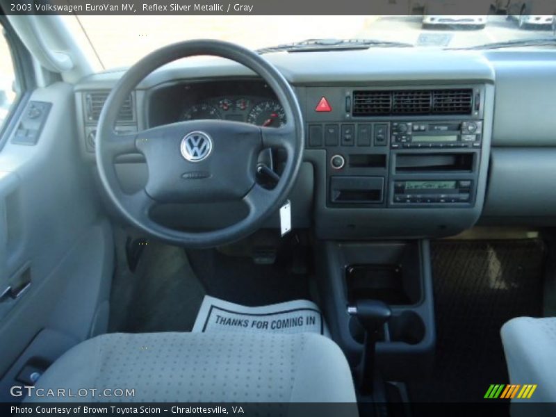 Reflex Silver Metallic / Gray 2003 Volkswagen EuroVan MV