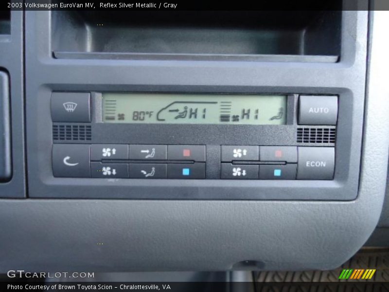 Controls of 2003 EuroVan MV