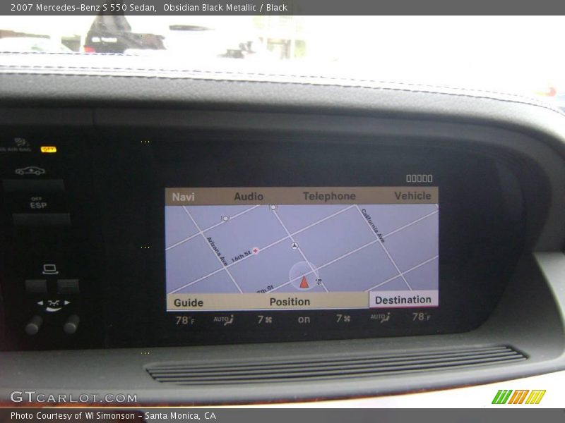 Obsidian Black Metallic / Black 2007 Mercedes-Benz S 550 Sedan