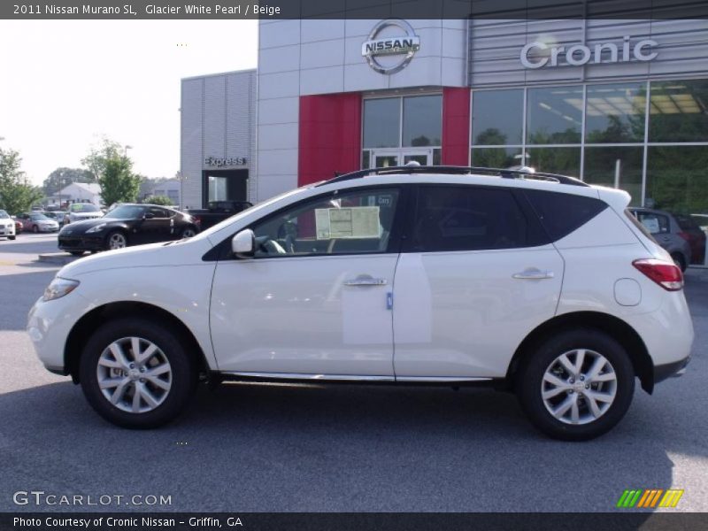 Glacier White Pearl / Beige 2011 Nissan Murano SL