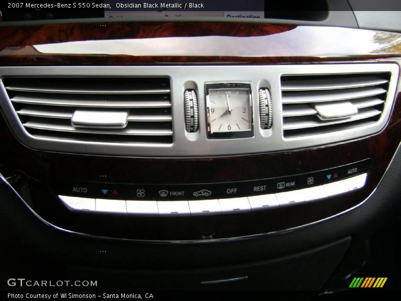 Obsidian Black Metallic / Black 2007 Mercedes-Benz S 550 Sedan