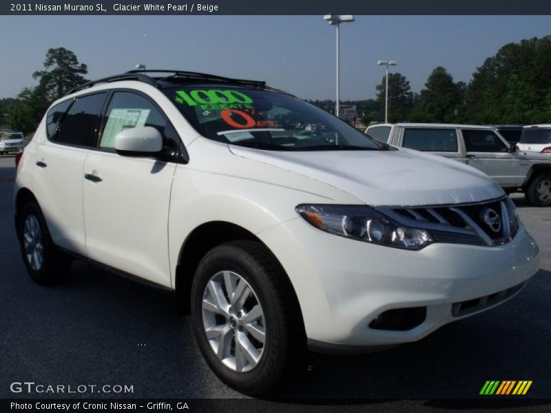 Glacier White Pearl / Beige 2011 Nissan Murano SL