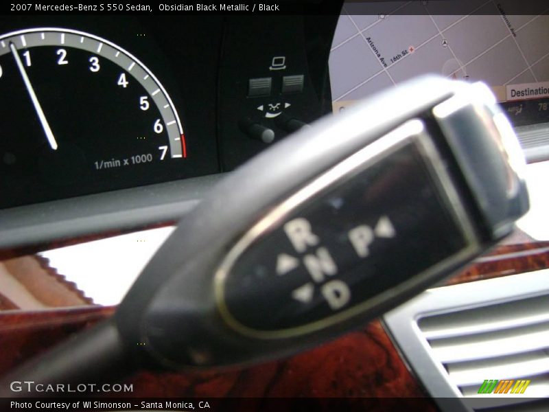Obsidian Black Metallic / Black 2007 Mercedes-Benz S 550 Sedan