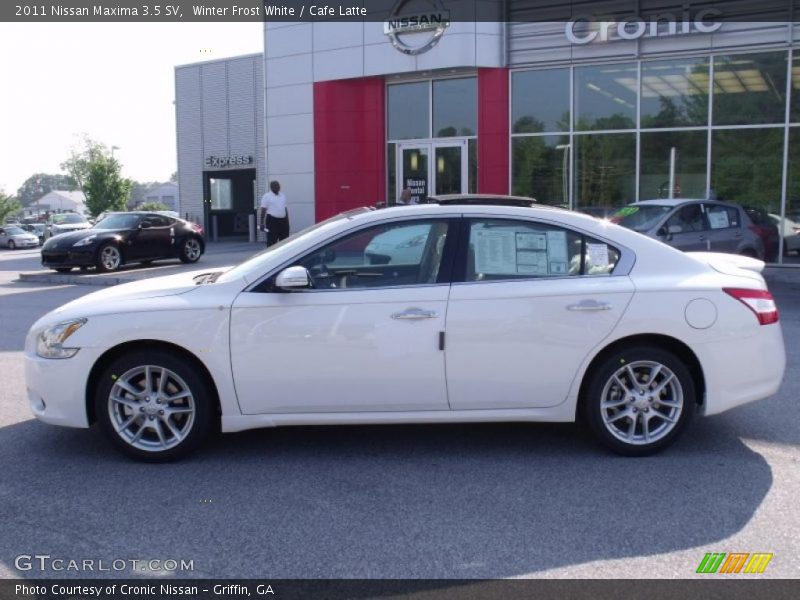 Winter Frost White / Cafe Latte 2011 Nissan Maxima 3.5 SV