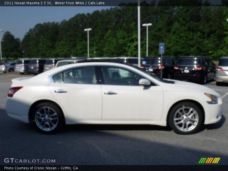 Winter Frost White / Cafe Latte 2011 Nissan Maxima 3.5 SV