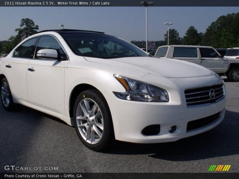 Winter Frost White / Cafe Latte 2011 Nissan Maxima 3.5 SV