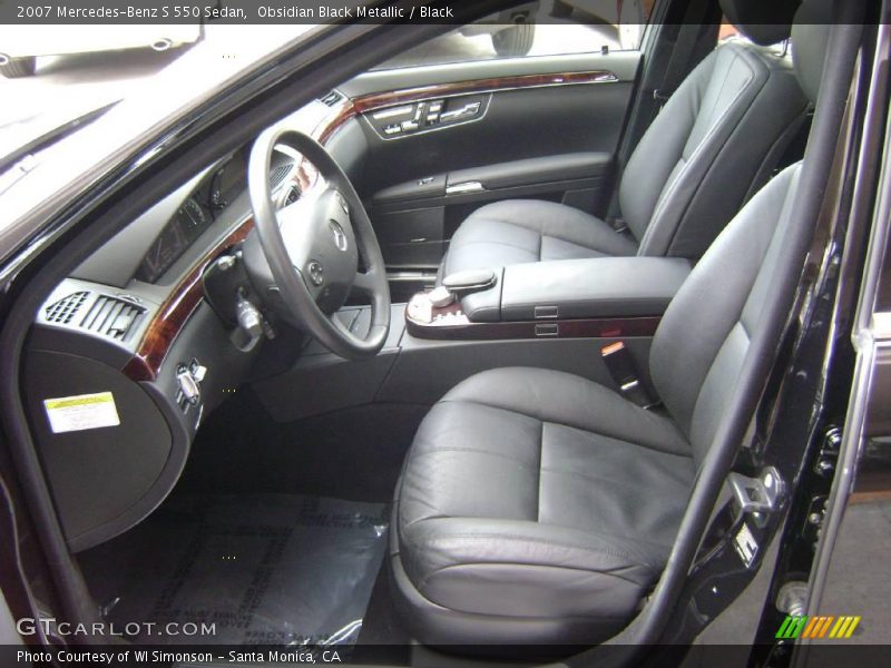 Obsidian Black Metallic / Black 2007 Mercedes-Benz S 550 Sedan