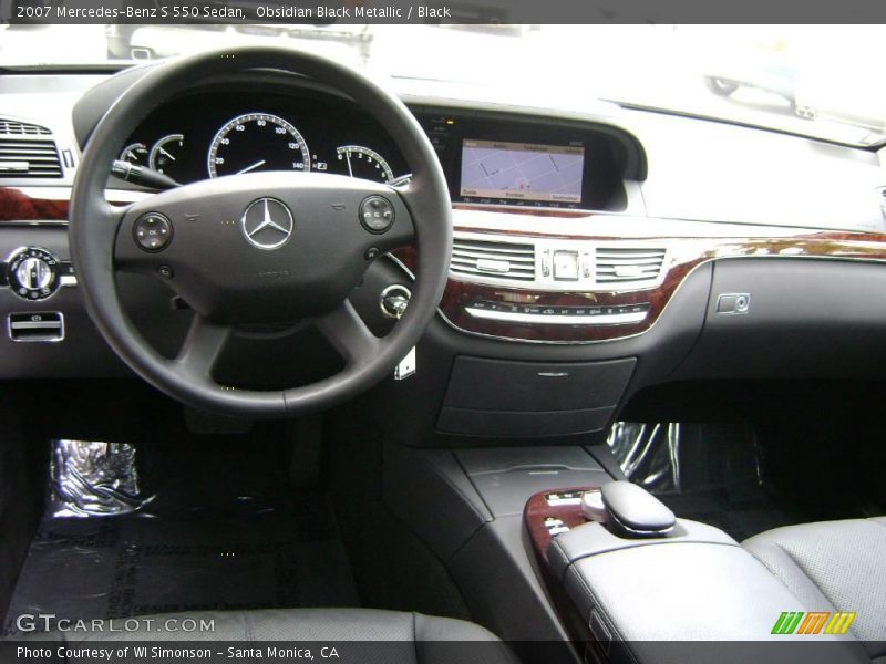 Obsidian Black Metallic / Black 2007 Mercedes-Benz S 550 Sedan