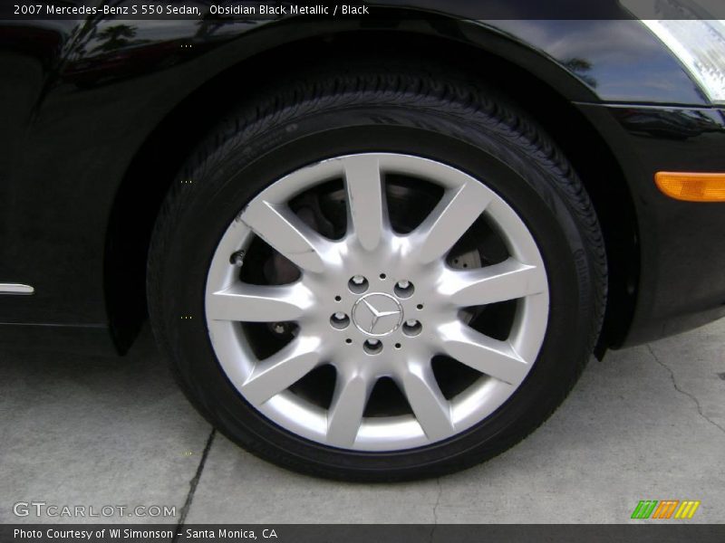Obsidian Black Metallic / Black 2007 Mercedes-Benz S 550 Sedan