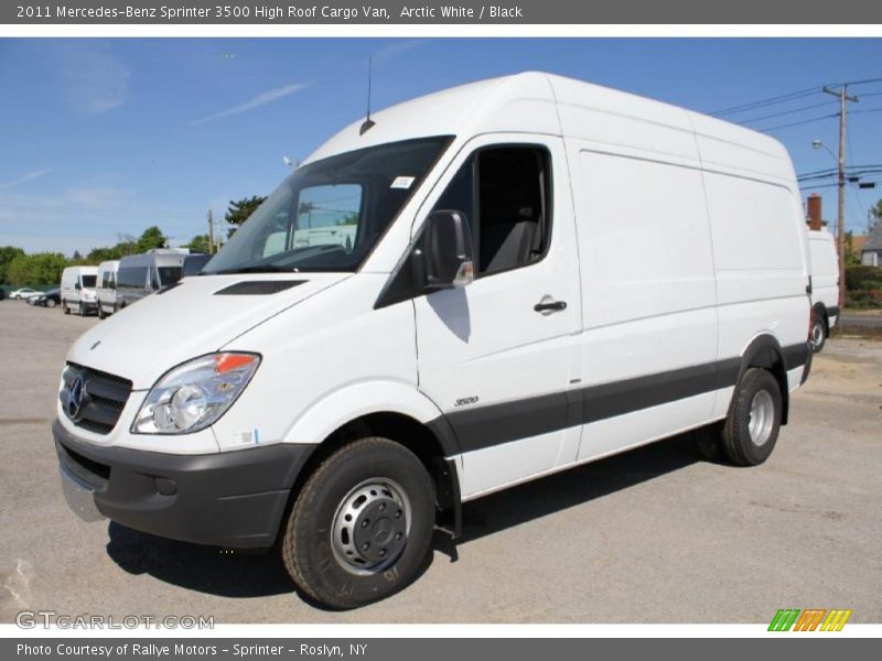 Front 3/4 View of 2011 Sprinter 3500 High Roof Cargo Van