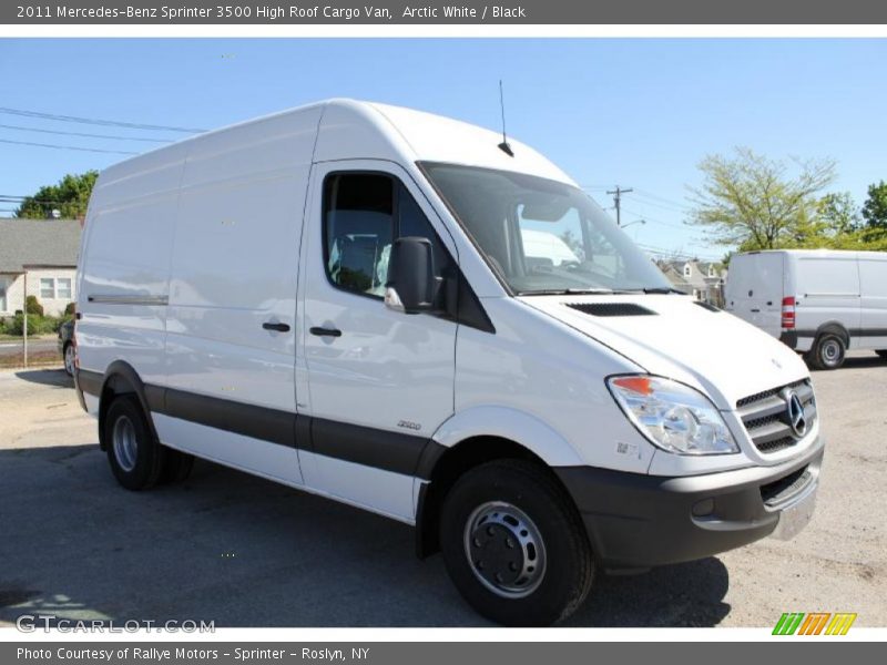 Arctic White / Black 2011 Mercedes-Benz Sprinter 3500 High Roof Cargo Van