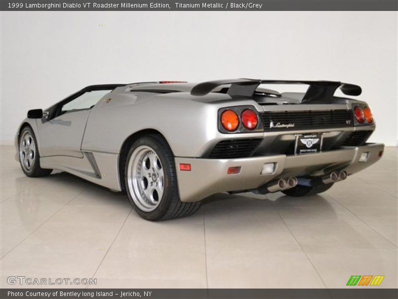 Titanium Metallic / Black/Grey 1999 Lamborghini Diablo VT Roadster Millenium Edition