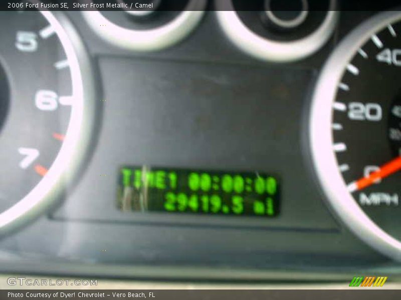 Silver Frost Metallic / Camel 2006 Ford Fusion SE