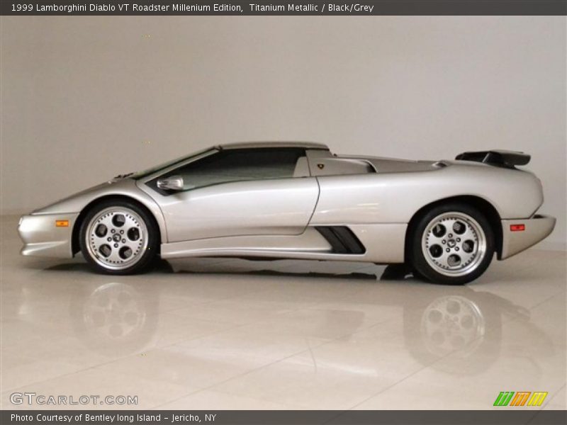 Titanium Metallic / Black/Grey 1999 Lamborghini Diablo VT Roadster Millenium Edition