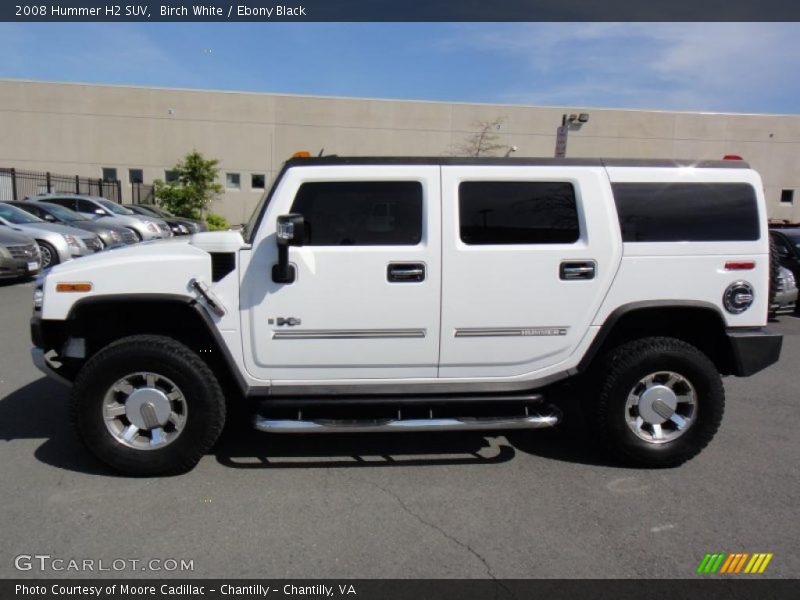 Birch White / Ebony Black 2008 Hummer H2 SUV