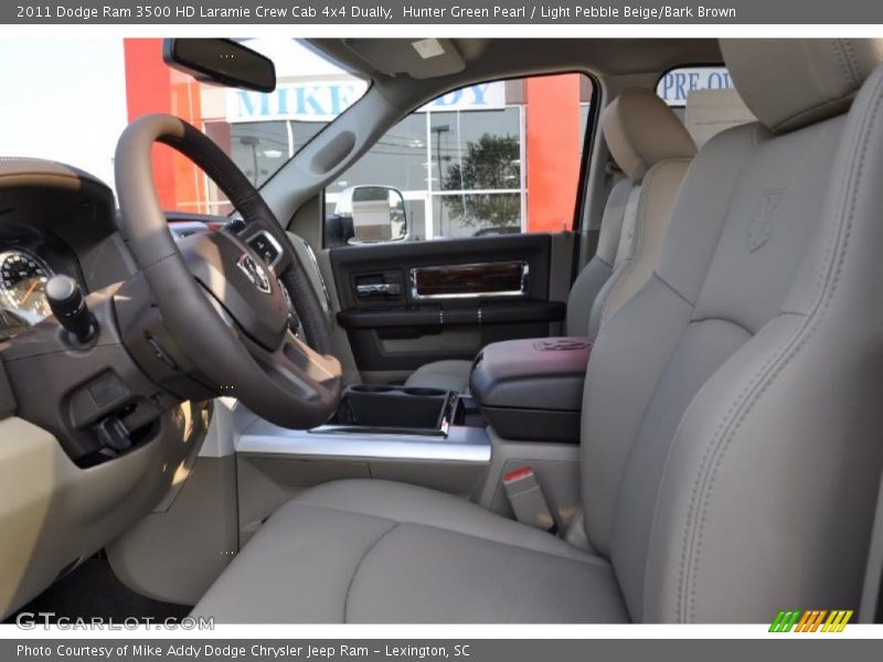 Hunter Green Pearl / Light Pebble Beige/Bark Brown 2011 Dodge Ram 3500 HD Laramie Crew Cab 4x4 Dually