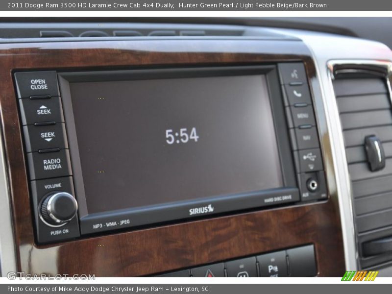 Hunter Green Pearl / Light Pebble Beige/Bark Brown 2011 Dodge Ram 3500 HD Laramie Crew Cab 4x4 Dually