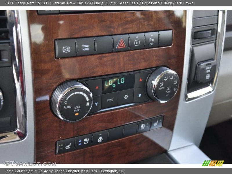 Hunter Green Pearl / Light Pebble Beige/Bark Brown 2011 Dodge Ram 3500 HD Laramie Crew Cab 4x4 Dually