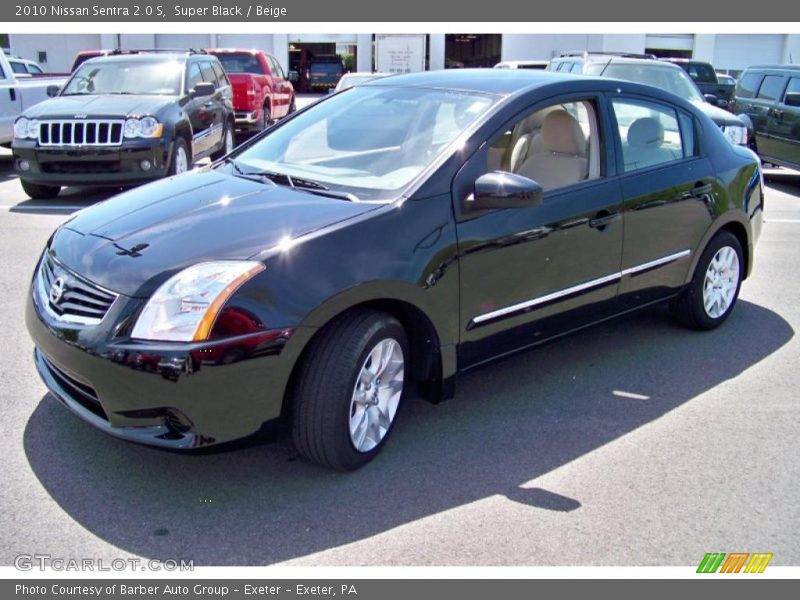 Super Black / Beige 2010 Nissan Sentra 2.0 S