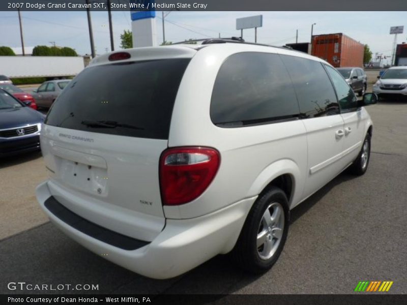 Stone White / Medium Slate Gray 2007 Dodge Grand Caravan SXT