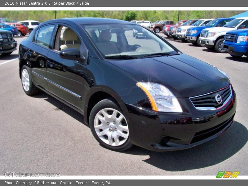 Super Black / Beige 2010 Nissan Sentra 2.0 S